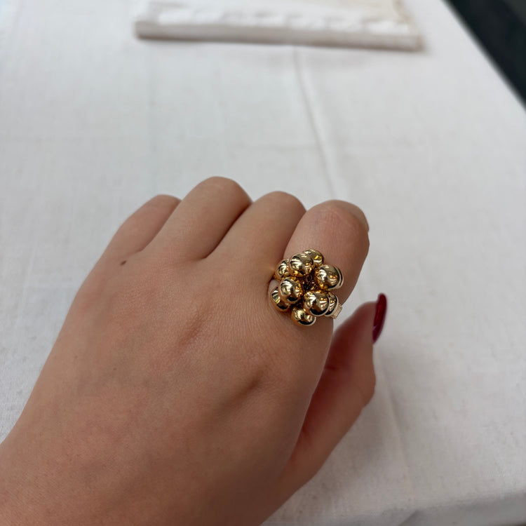 Moving Ball Statement Ring