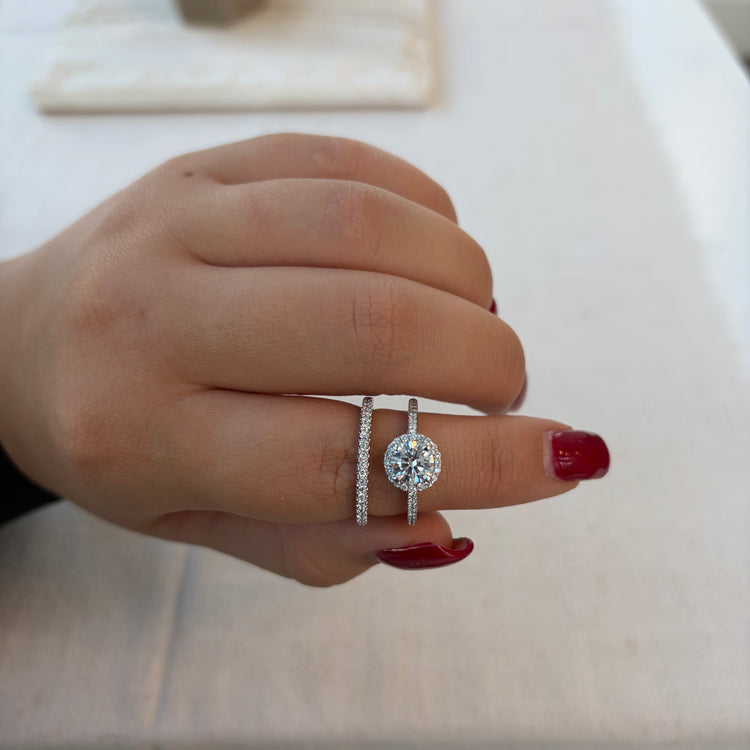 1.63TCW Wedding Set