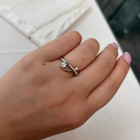 Freeform Canadian Diamond Ring