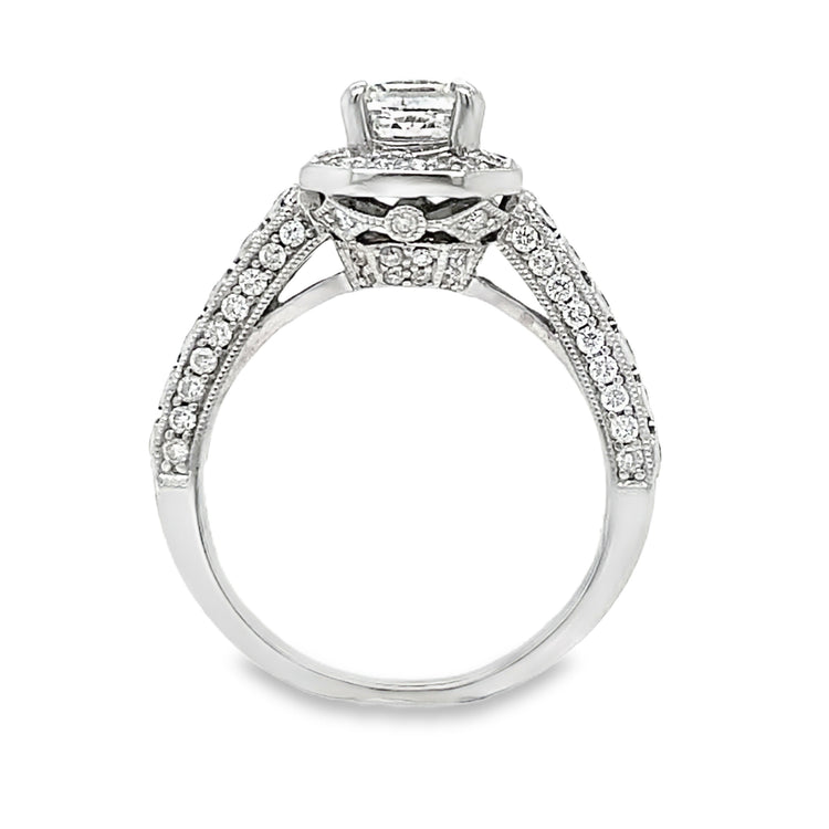 Princess Cut Diamond Halo Ring
