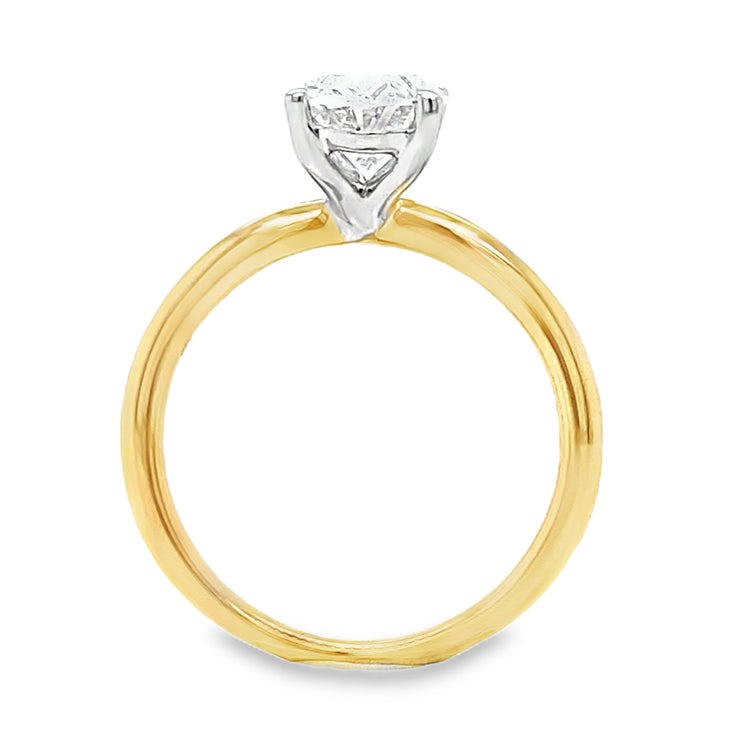 Yellow & White Gold Lab Grown Diamond Ring