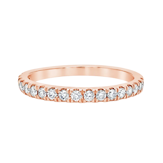 .25TCW Rose Gold Diamond Band