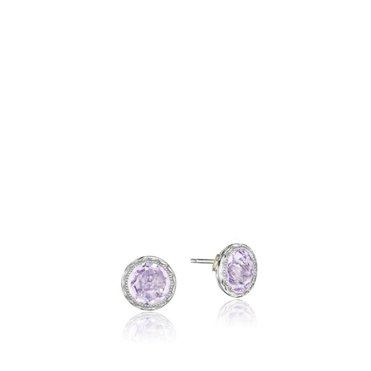 Tacori Lilac Blossom Rose Amethyst Studs