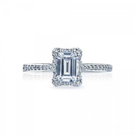 Tacori Emerald Dantela Engagement Ring