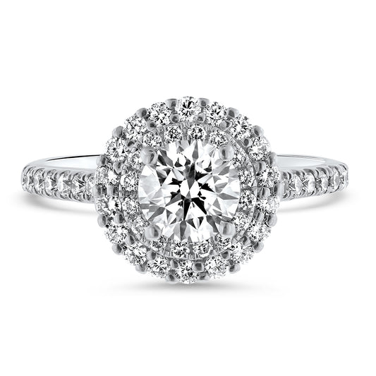 Double Halo Diamond Ring