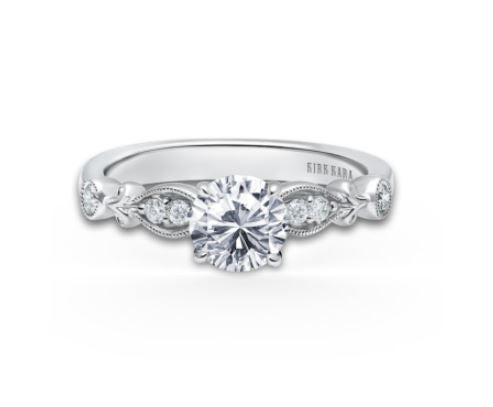 Dahlia Diamond Ring Setting by Kirk Kara