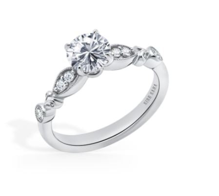 Dahlia Diamond Ring Setting by Kirk Kara
