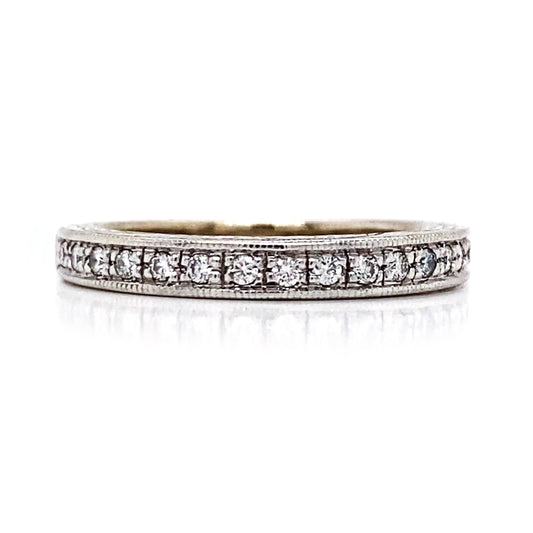 .15TCW Engraved Diamond Band