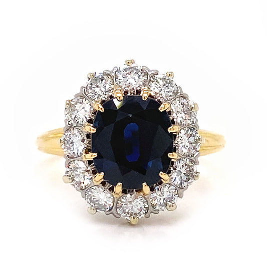 Sapphire & Diamond Ring