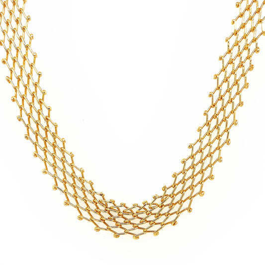 17 Inch Mesh Collar Necklace