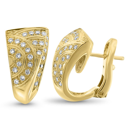 Patterned Diamond Earrings