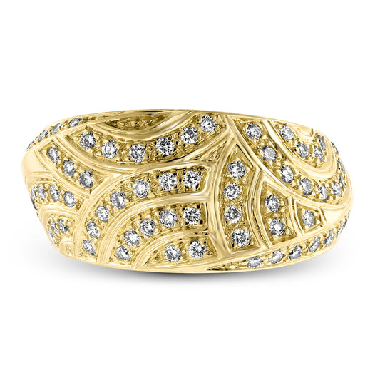 Wide Diamond Ring