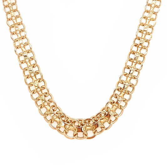 17 Inch Fancy Link Necklace