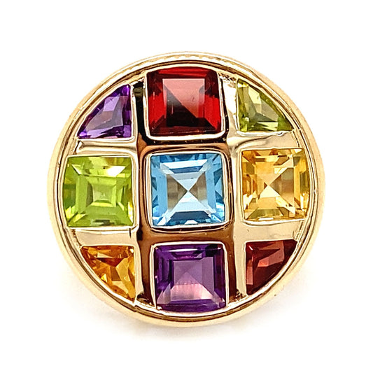 Gemstone Circle Ring