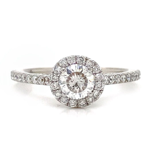 Blossom Cut Diamond Halo Ring