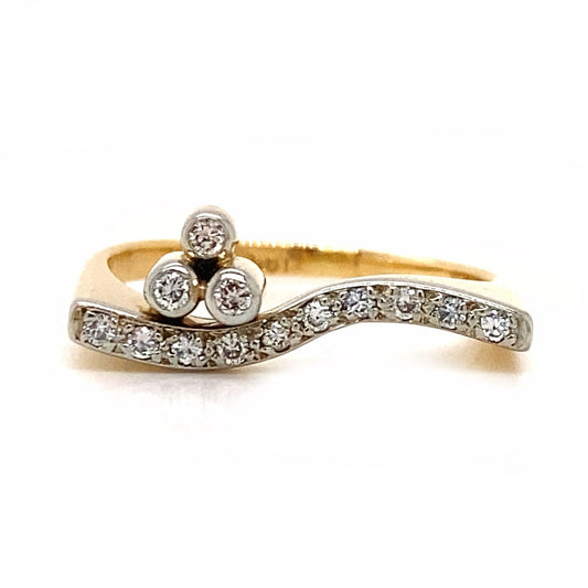 Diamond Wave Ring