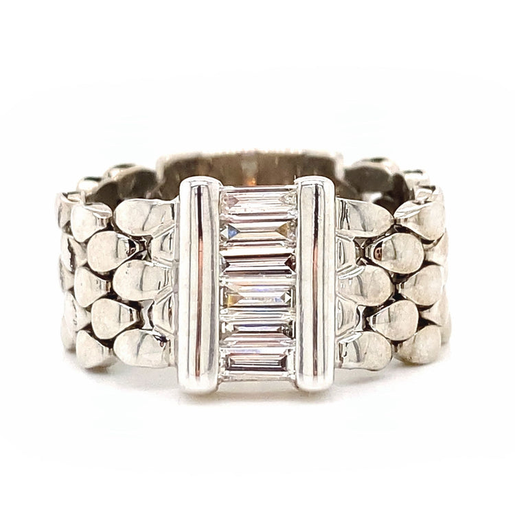 Baguette Diamond Chain Ring