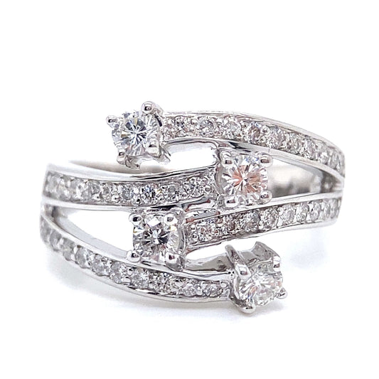 Wide Diamond Ring
