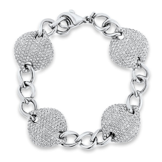 Pave Diamond Link Bracelet