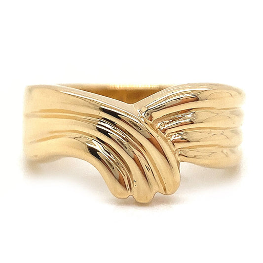 Wide Wave Ring