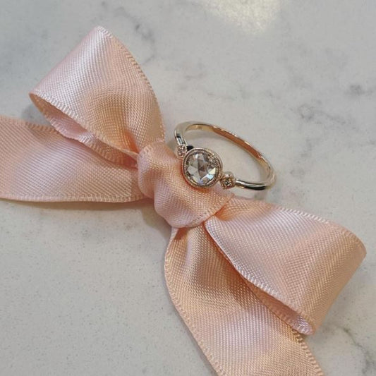 Rose Cut Diamond Engagement Ring