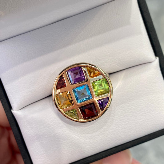 Gemstone Circle Ring