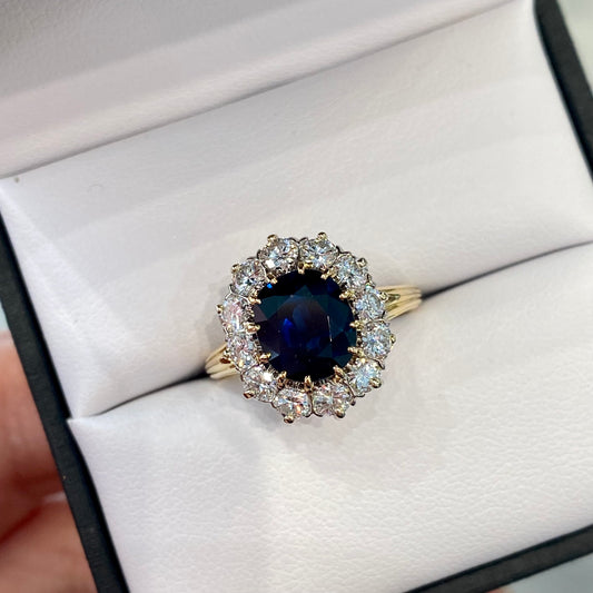 Sapphire & Diamond Ring