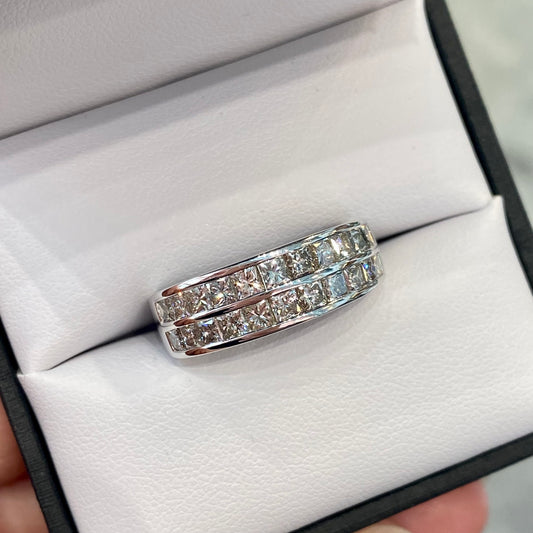 Double Row Diamond Band
