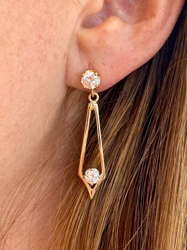 1.50TCW Diamond Drop Earrings