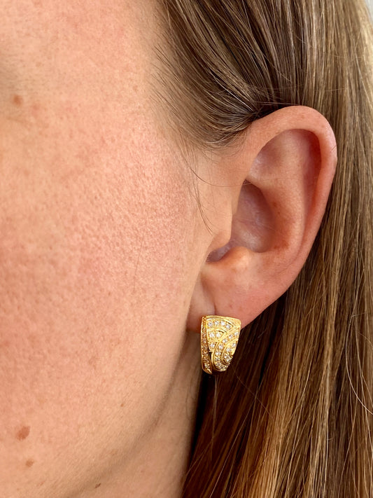 Patterned Diamond Earrings