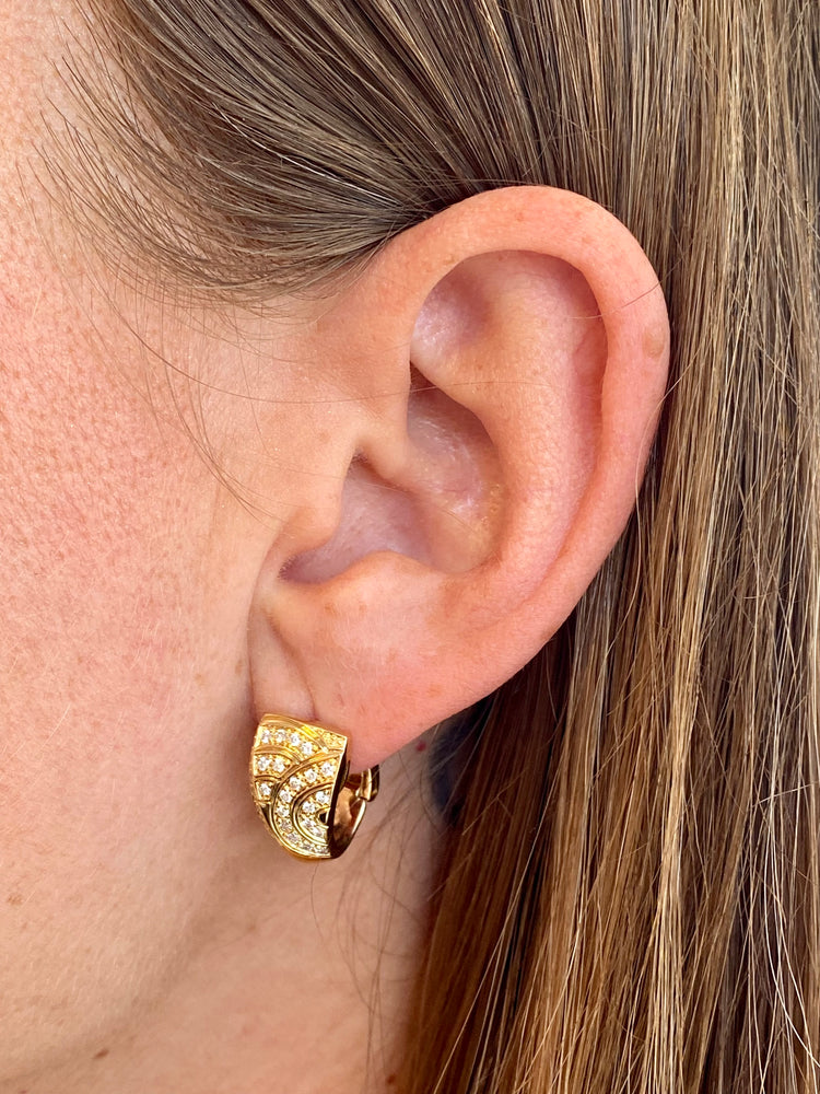 Patterned Diamond Earrings