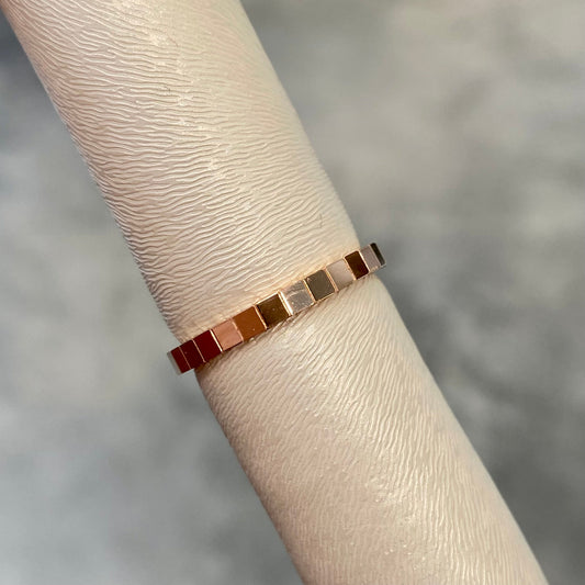 Rose Gold Faceted Band by Benchmark